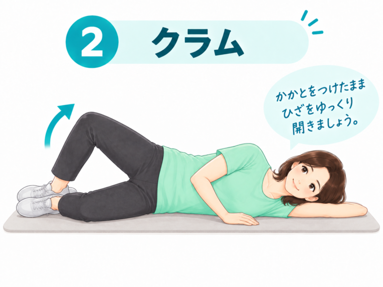 クラムシェルのやり方イラスト